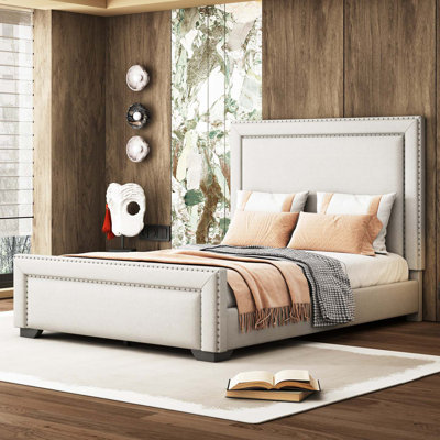 Queen Size Upholstered Bed Modern Upholstered Bed