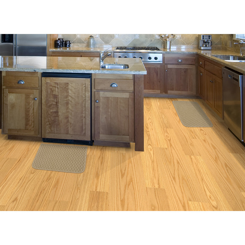 Lomax Non-Skid Kitchen Mat, Tan
