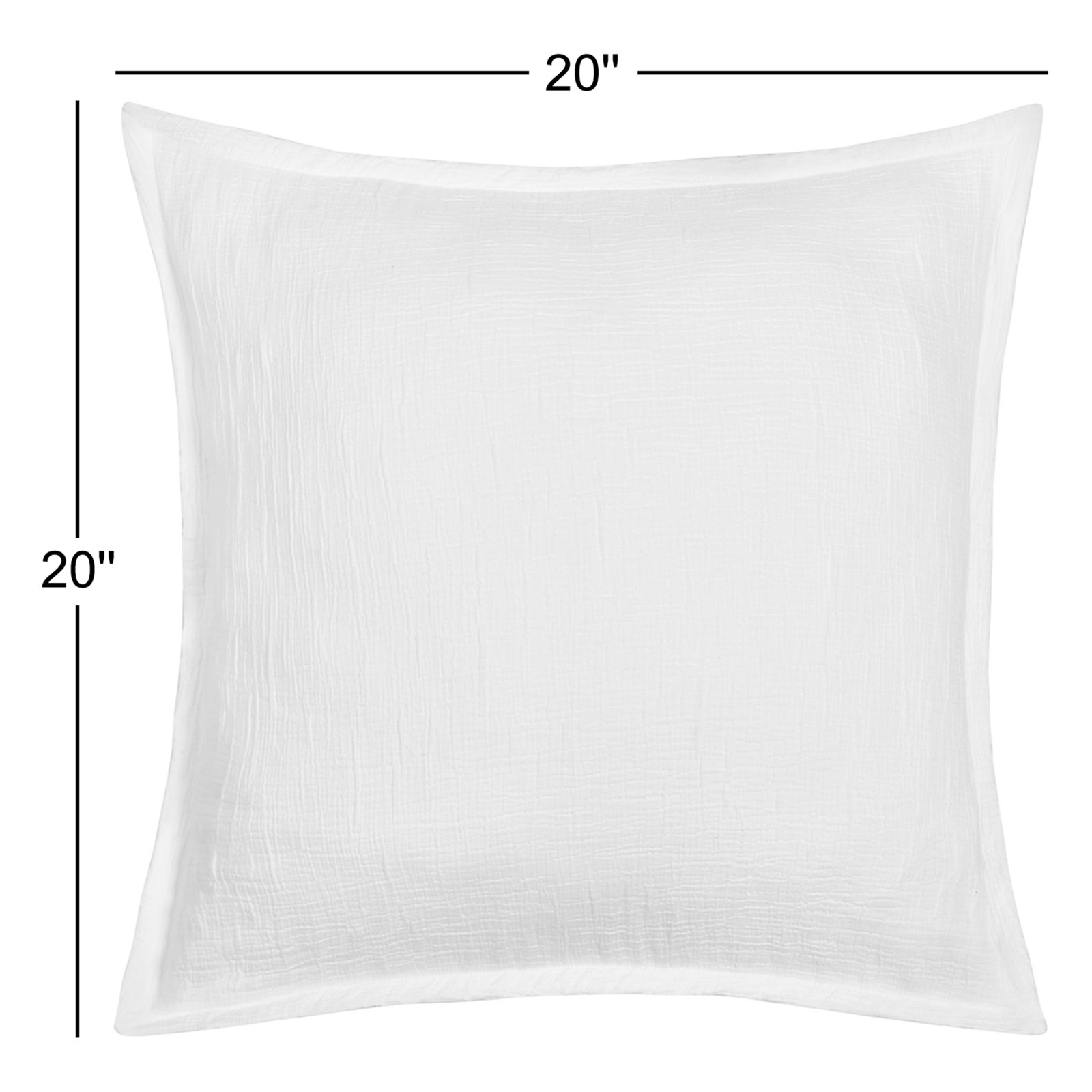 Falan 20" x 20" Pillow Cover, White