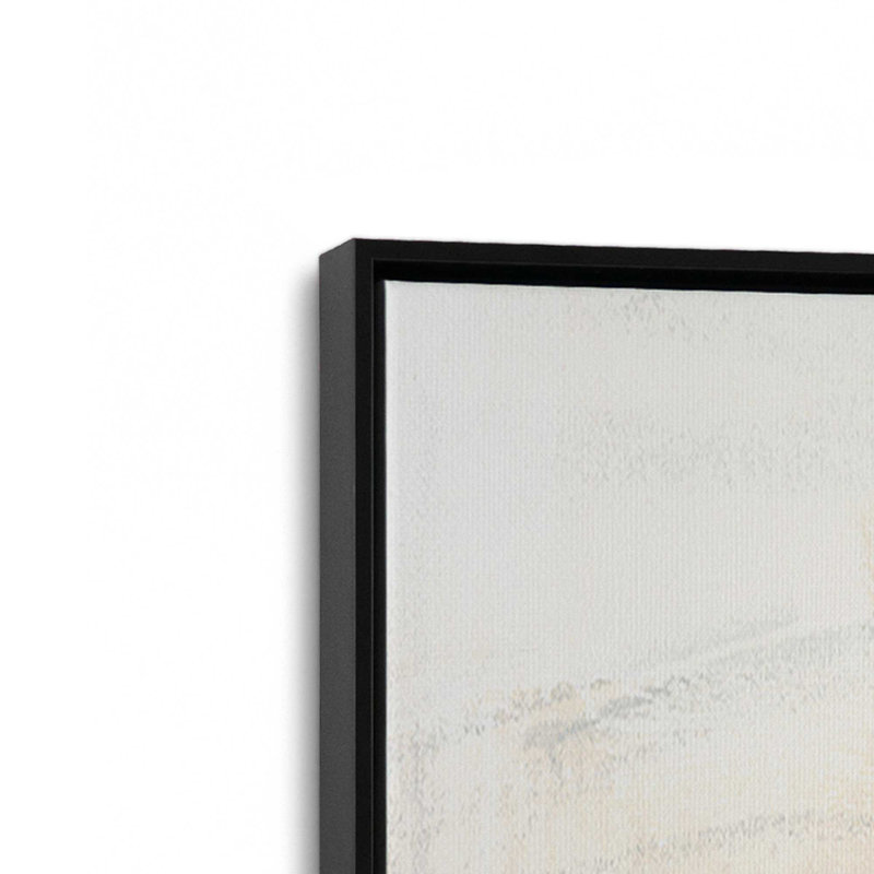 Ensemble de 2 lignes douces de mémoire, H 25 po x l 50 po, Cadre flottant noir satiné