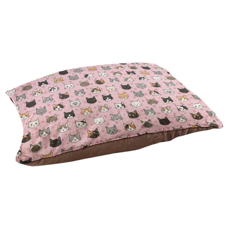 Campion Fleece Pet Bed, 52" L x 42" W, Pink