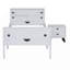 Lit simple et petite armoire Arel