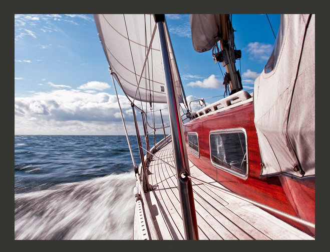 A Boat on the High Seas 1.54m x 200cm Wallpaper, 300 cm x 231 cm