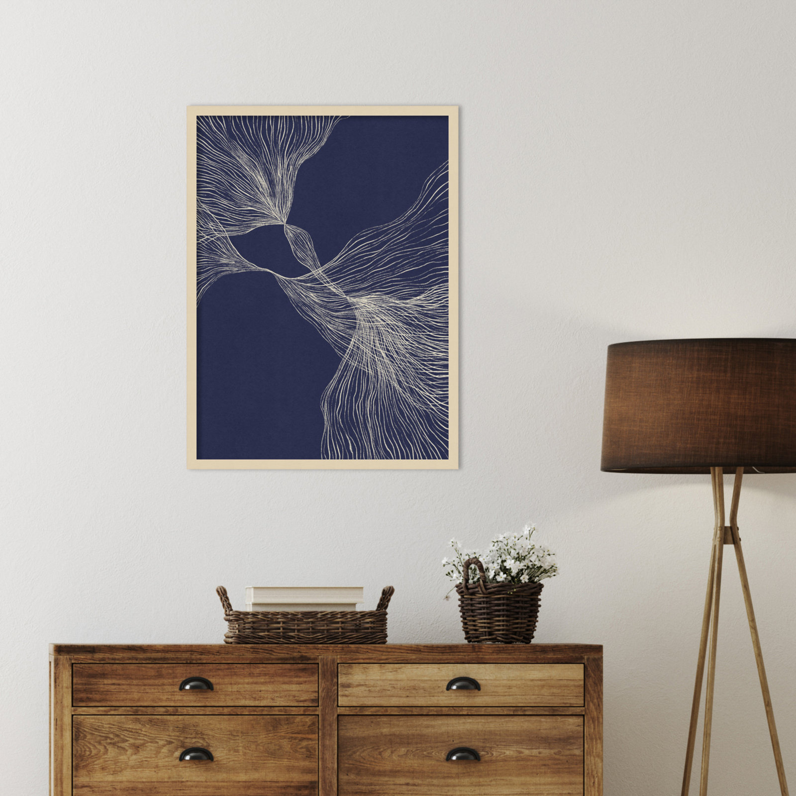 Interaction 1 by Alisa Galitsyna, 33" H x 25" W x 1" D, Brown