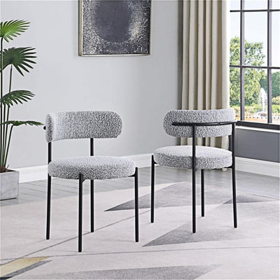 Chaise de salle à manger rembourrée (ensemble de 2)