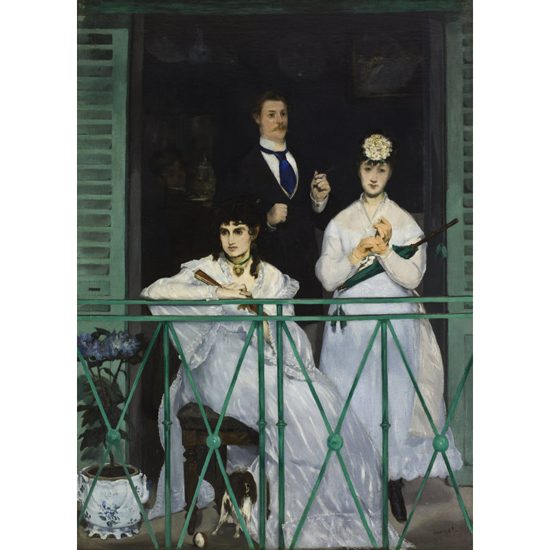 The Balcony by Edouard Manet - Wrapped Canvas Print, 91cm H x 61cm W