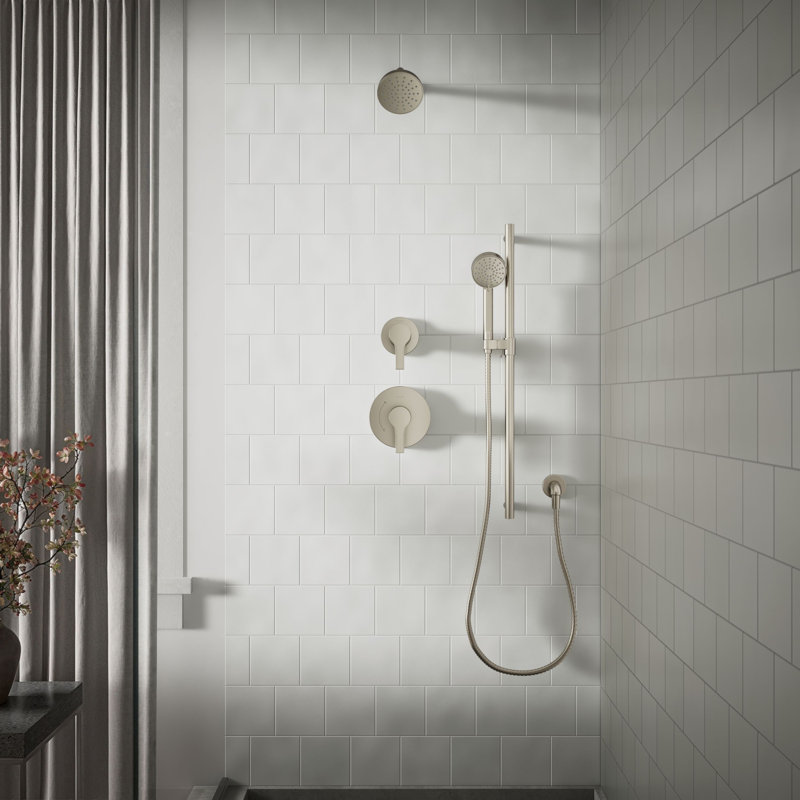 Elate Single-Function Showerhead, 1.5 Gpm, Brushed Nickel