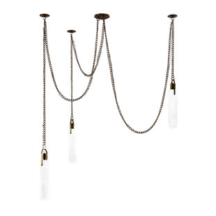 Flint 3 LT Winter Brass Multi-Pendant Kalco