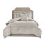 Ensemble d'édredon brodé 8 pièces Luxury Transitional | Literie en microfibre de polyester hypoallergénique avec motif pintuck matelassé, taies décoratives et coussins lavables à la machine-113098981-113098979