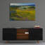 Art mural en verre Latitude Run «Early Morning Golf Course View» par sri Rao-94009262