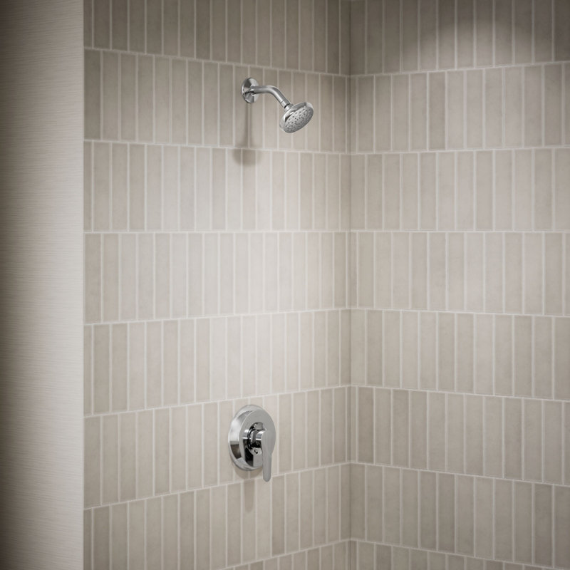 July Rite-Temp Shower Trim with Lever Handle and 1.75 Gpm Showerhead, Polished Chrome