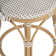 Ellie Rattan and Metal Low Back Counter Stool
