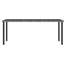 Table basse d'extérieur rectangulaire avec plateau en verre et rotin en PE pour jardin-606352519-596178467