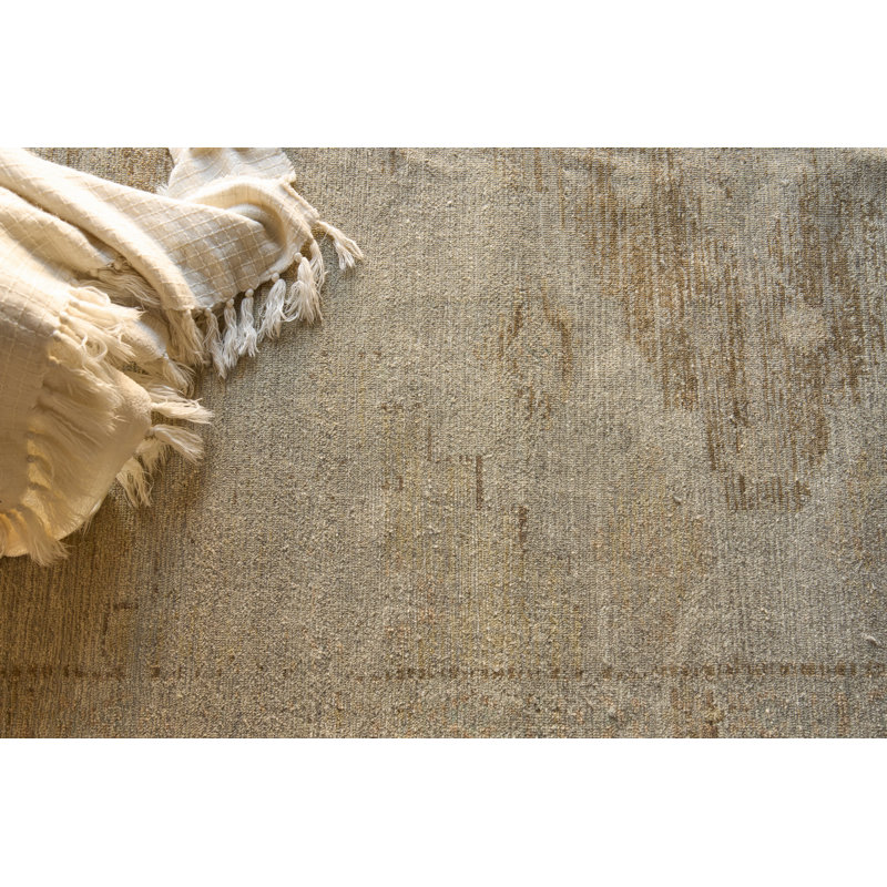 Kingston hand-knotted Wool Tan/Beige Area Rug, 12'X15'