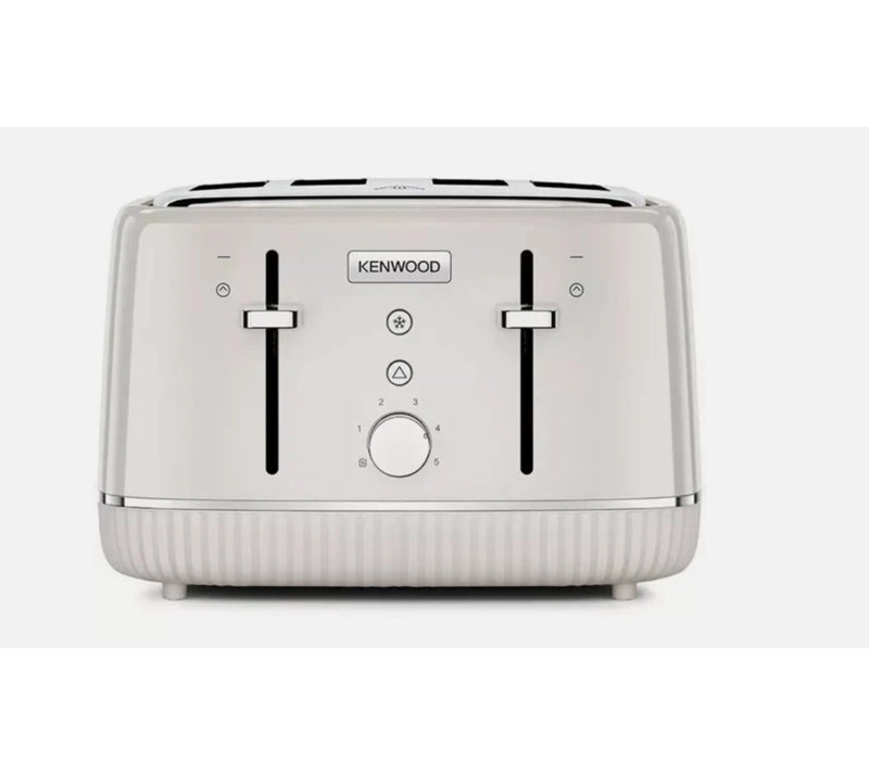 4 Slice Elegancy Toaster Clotted Cream, Cream