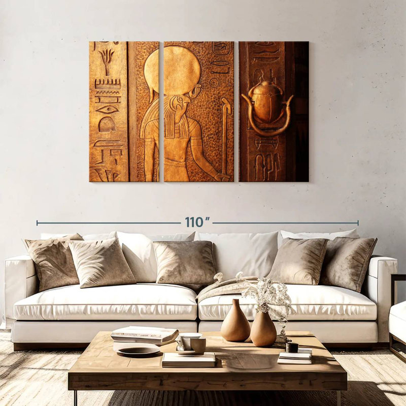 Leisha Decoding Hieroglyphs, 48" H x 74" W