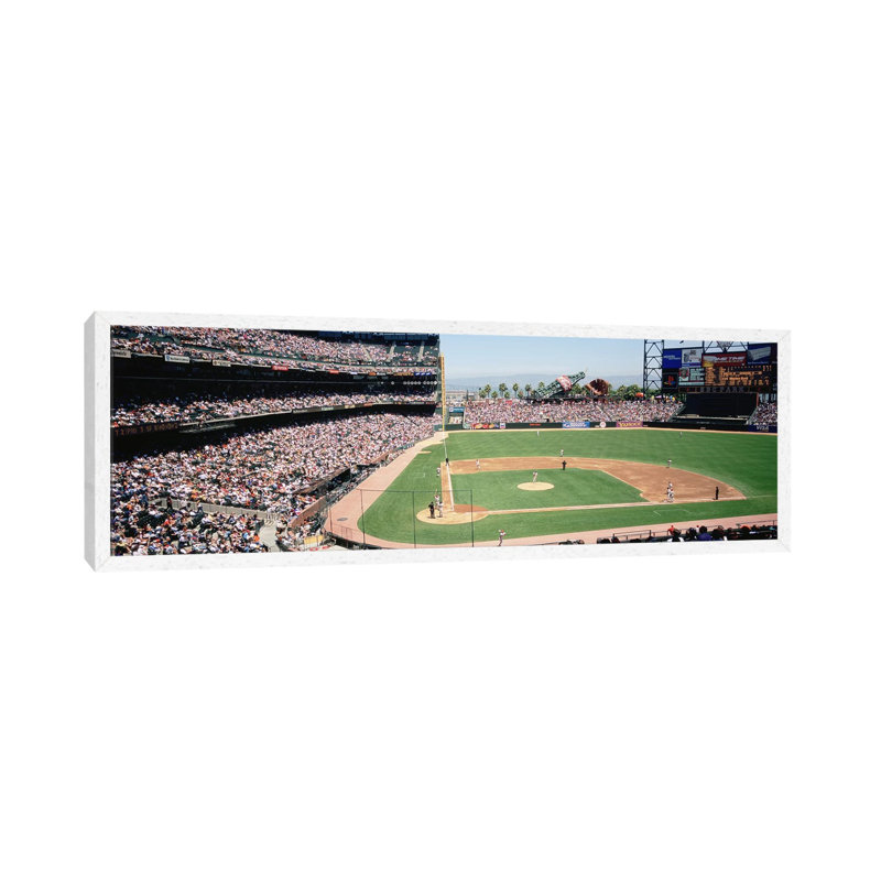High Angle View Of A Stadium, Pac Bell Stadium, San Francisco, California, USA by Panoramic Images - Panoramic Gallery-Wrapped Canvas Giclée on Canvas