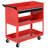 Rolling Tool Cart with Wheels Storage Trays for Garage Warehouse Red