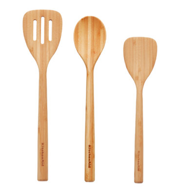 Kitchenaid Bamboo 3 Piece Turner And Spoon Tool Set