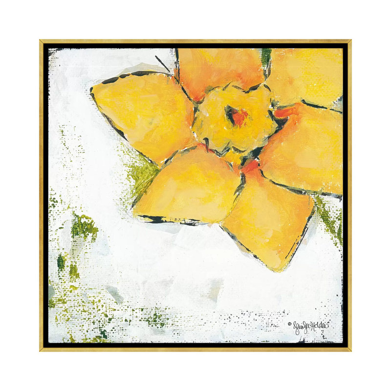 Impression, Toile avec cadre or, Aucun mat, H 18 po x l 18 po x P 1,5 po