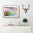 Rainbow upon a Dandelion in Abstract - Picture Frame Painting Print-55772296-55772299