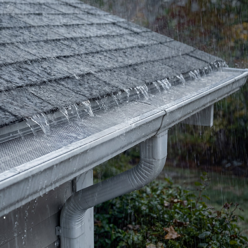 Gutter Guard, 6 in Aluminum Gutter Cover with Stainless Steel Micro Mesh, Heavy-Duty 48ft Length, 0.04in Thick, Leaf Guard for Debris and Pine Needles, Easy DIY Install, Screws Included