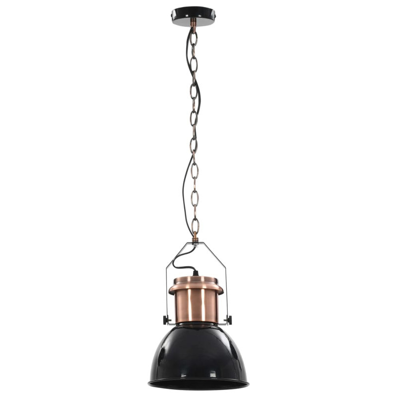 Ellingson 2 - Light Silver Dome Pendant, Black