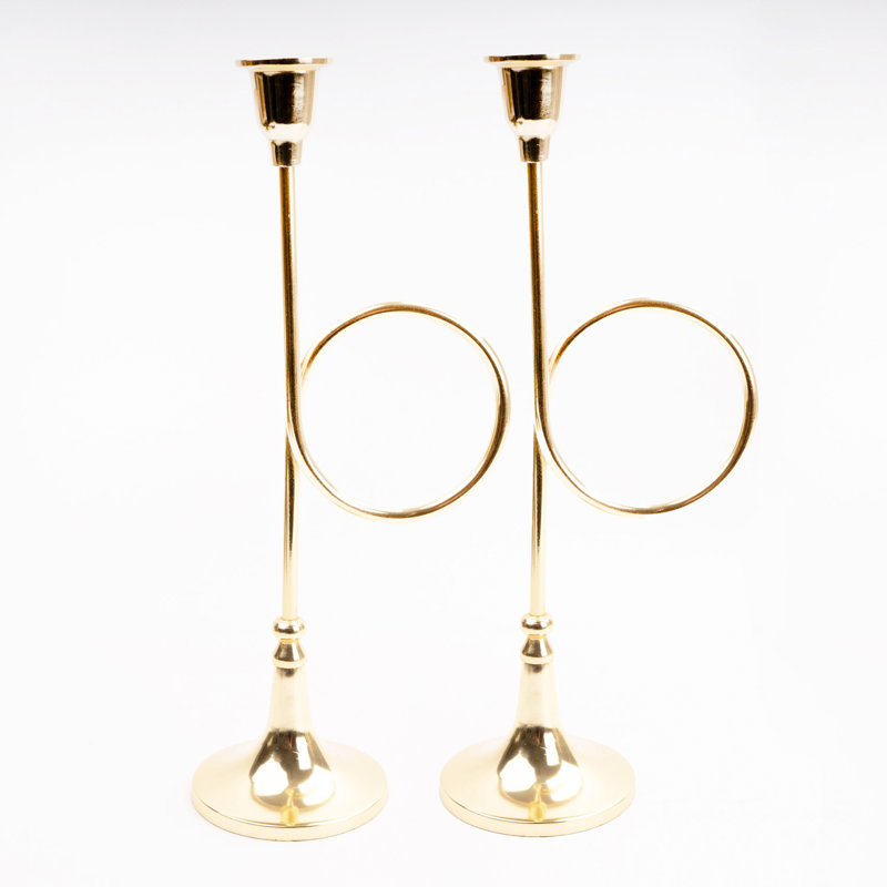 14'' H Aluminum Tabletop Candlestick