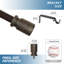 Tringle à rideaux simple réglable 1 po Peterson-24109409-24109404