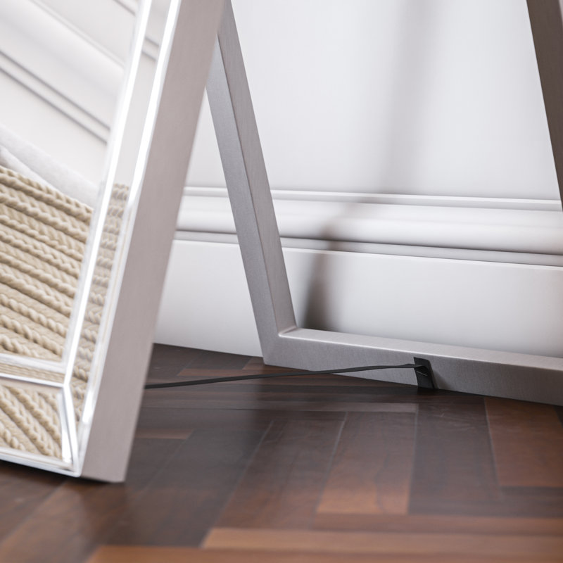 Miroir sur pied 64 po Chauncey - Argent