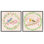Ensemble de 2 giclées encadrées Spring Branches & Wreath Birds, par Elena Fay