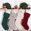Paquet de 4 bas de Noël de Noël, ensemble de 4 bas de Noël tricotés pour cheminée, décorations de fêtes-1364327684