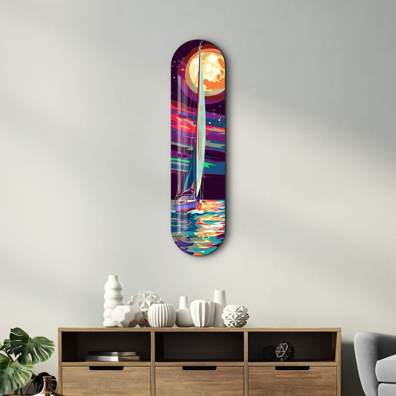 Peinture décorative en verre trempé