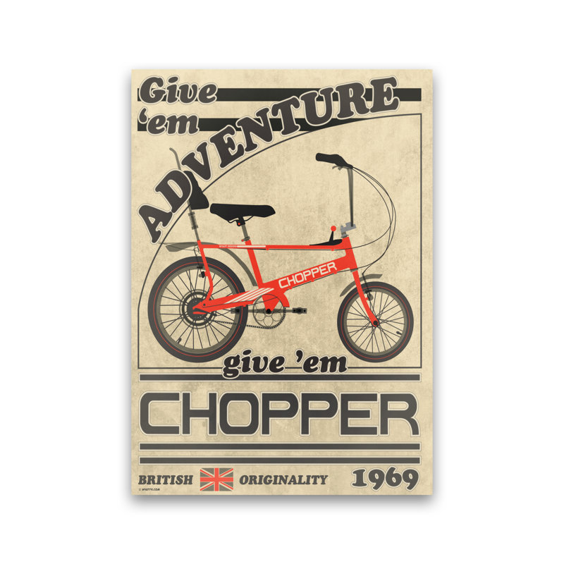 Chopper - Print, No Framed, 30cm H x 21cm W x 1cm D