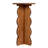 Scalloped Edge Accent Table in Walnut Finish-601132392