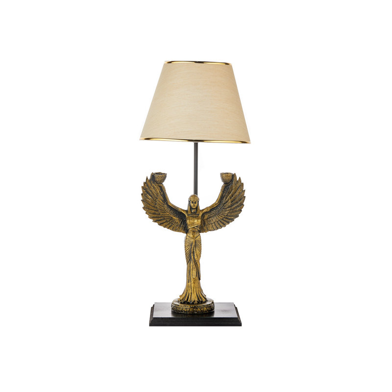 Lampe de table, Or, Beige