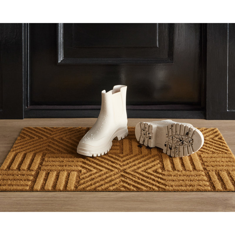 Tapis de porte TerraGrip Geo Maze, Naturel