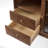 31.5"W Solid Wood Mid-Century Modern Rectangle Brown Accent Cabinets with Drawers and Fluted Glass Door-443543996