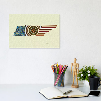 Tennessee State - Wrapped Canvas Print