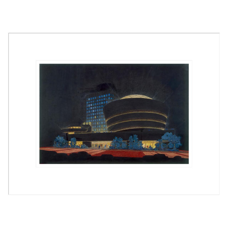 «Solomon R. Guggenheim Museum New York NY» par Frank Lloyd Wright, impression giclée encadrée, H 13,12 po x l 16,75 po