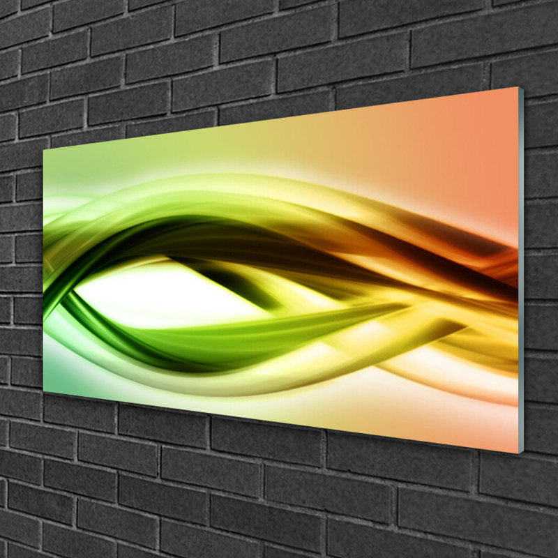 Art Abstract Art 1 Piece Wall Art on Glass