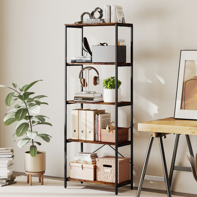 Bookcase, Black/Brown