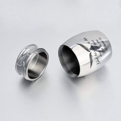 God Has You In His Arms I Have You In My Heart Keepsake Urn For Ashes Mini Cremation Urn Stainless Steel Memorial Ashes Holder