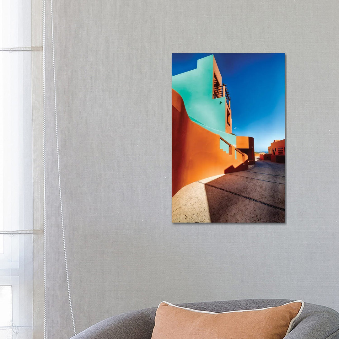 Sun Soaked Adobe, Cabo San Lucas, Mexico by George Oze - Gallery-Wrapped Canvas Giclée on Canvas