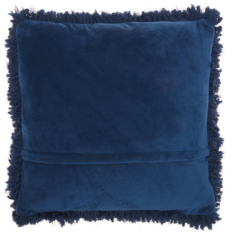 Housse de coussin carré et insert, 20 po X 20 po, Bleu marine, Carré