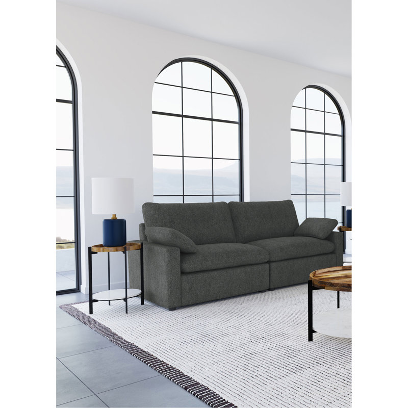 Causeuse inclinable Hollander, DARK GREY Polyester, 86" W