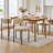 Lentine Boucle Upholstered Dining Chair with Curved Backrest & Metal Legs-120244494