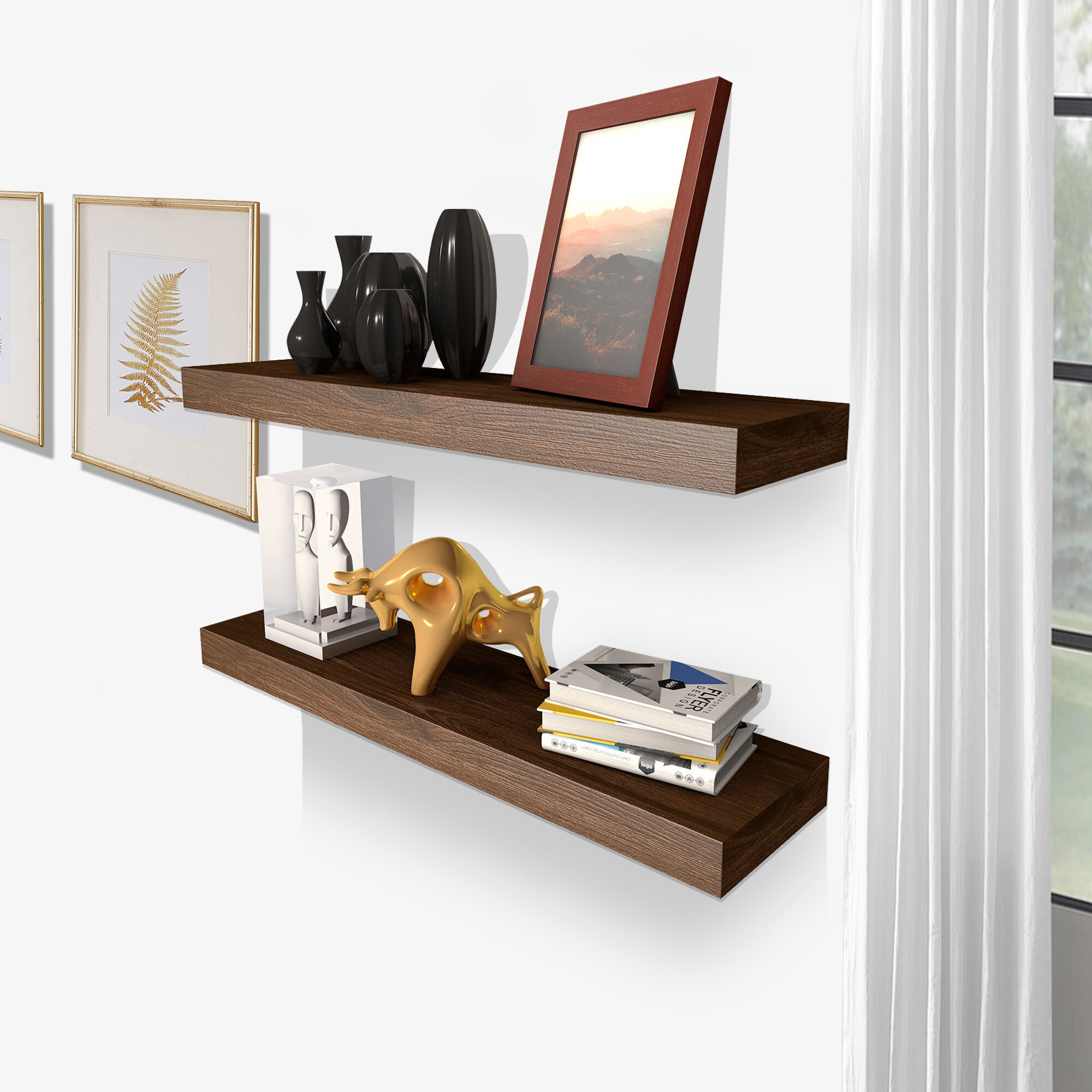 Wood Floating Shelves - Wall Shelves