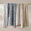 Ensemble de courtepointe 3 pièces en gaze de coton double / grand jacquard, bleu-134532261-134532263