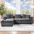 Sectional Sofa 93.7" L-Shaped Sofa Upholstered Sofa Couch With Wooden Storage Compartment For Living Room-1223405914